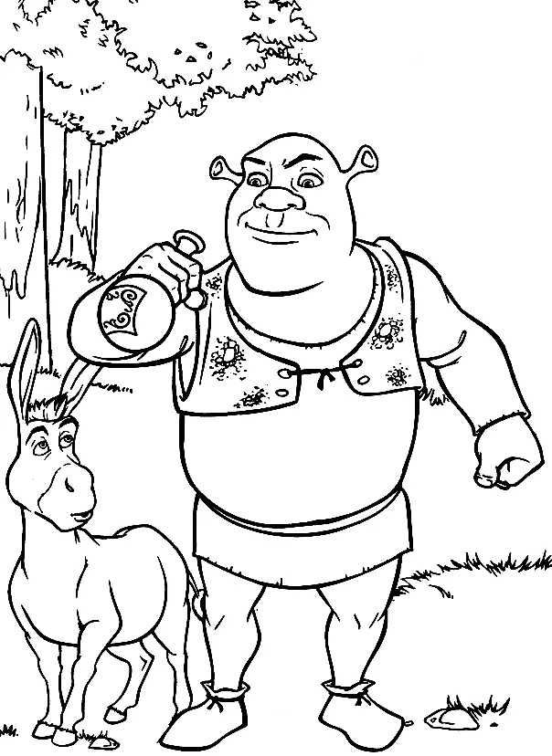 Shrek Coloring Pages 49