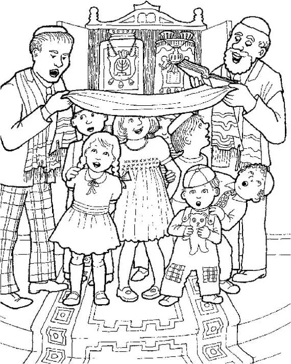 Simchat Torah Coloring Pages 10