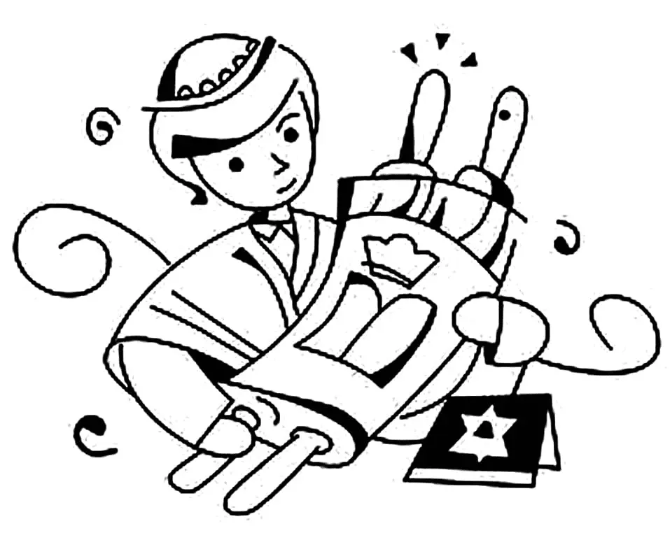 Simchat Torah Coloring Pages 30