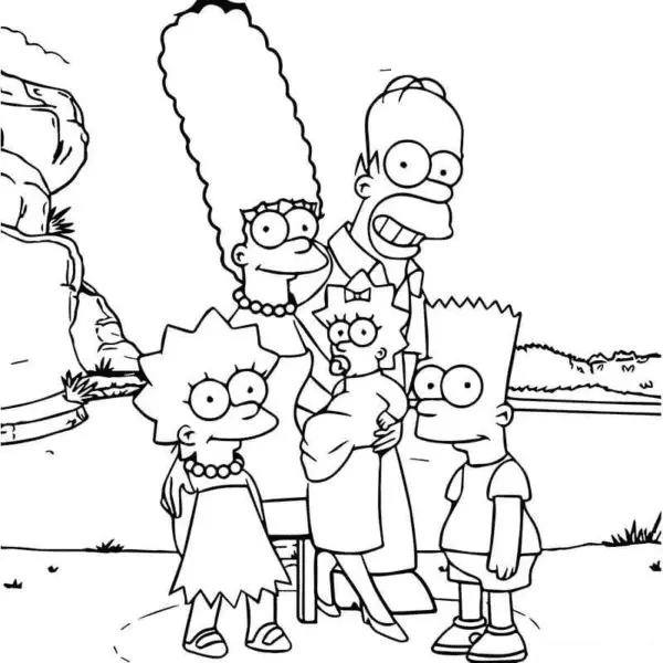 Simpsons Coloring Pages 28