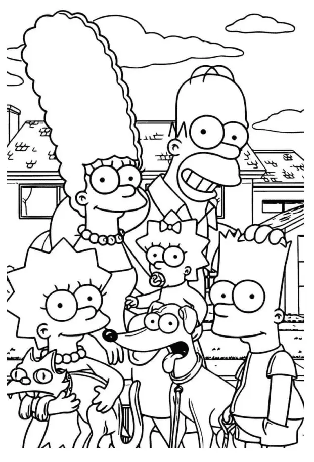 Simpsons Coloring Pages 3