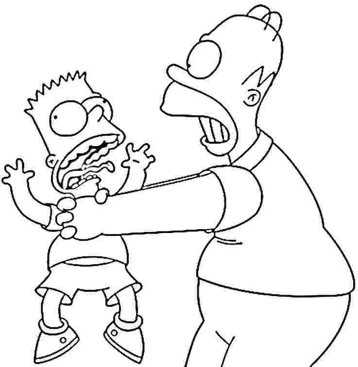 Simpsons Coloring Pages 4