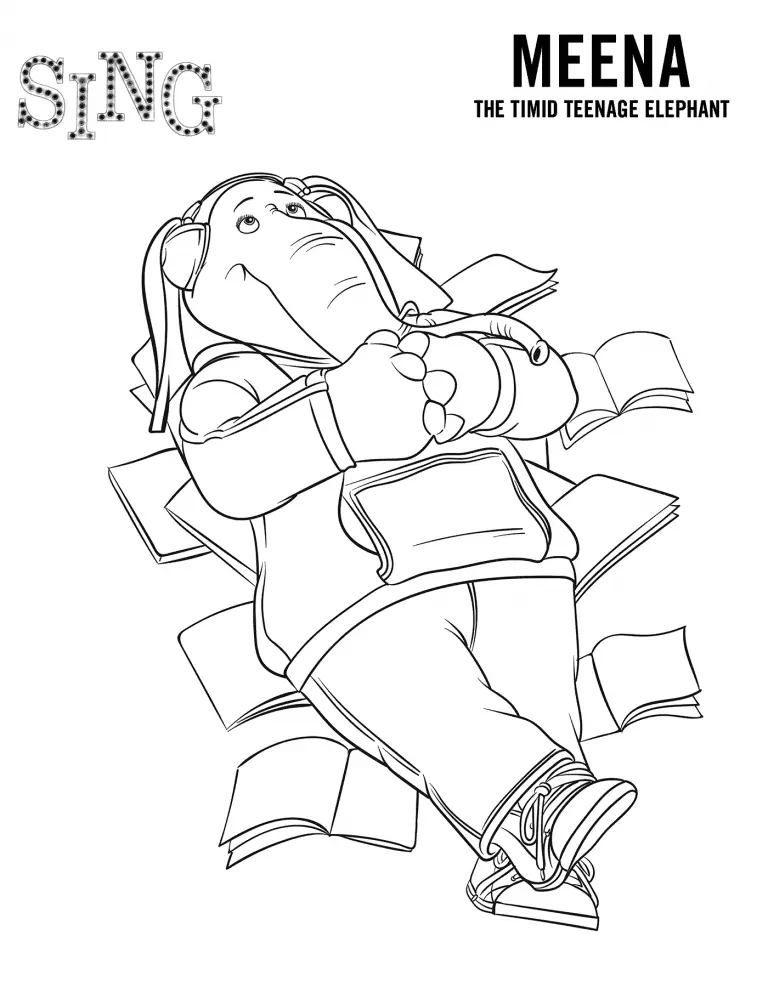 Sing Coloring Pages 55
