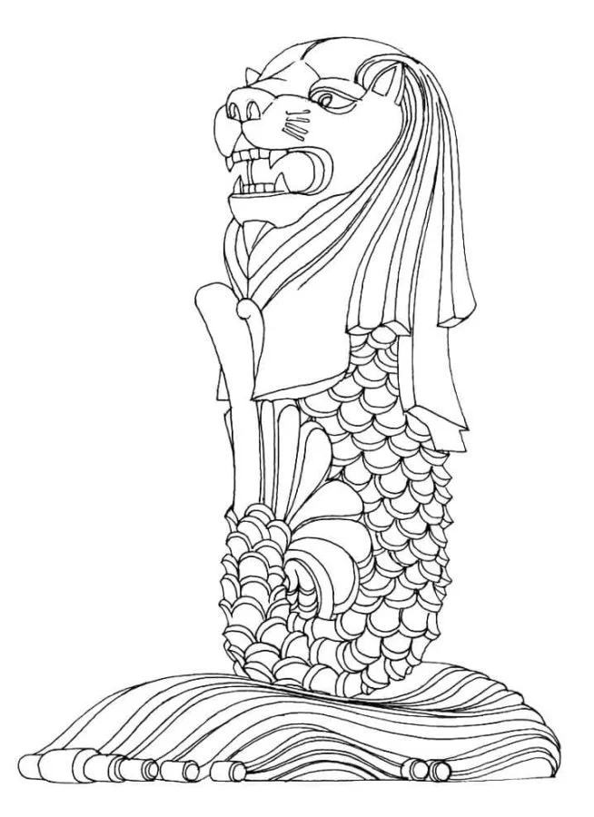 Singapore Coloring Pages