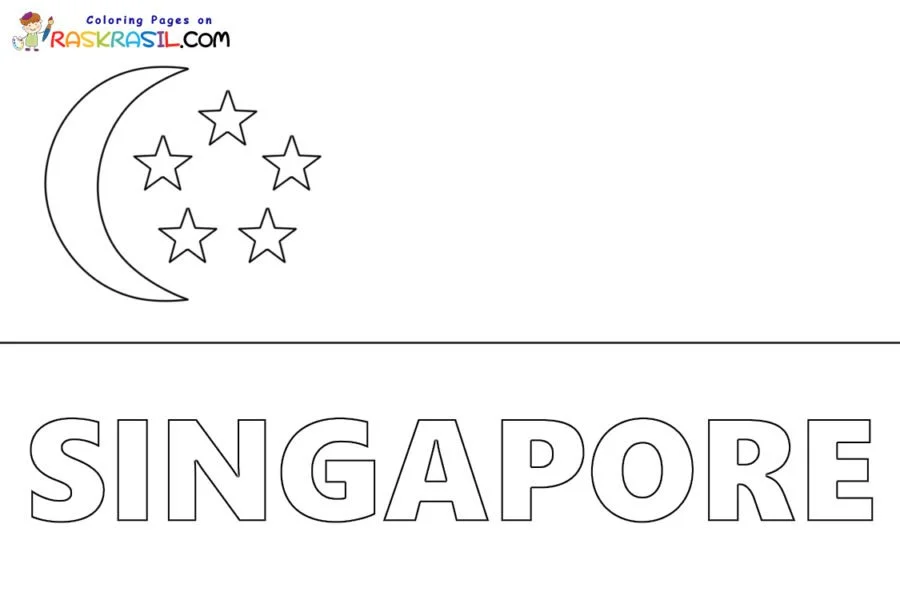 Singapore Coloring Pages 5