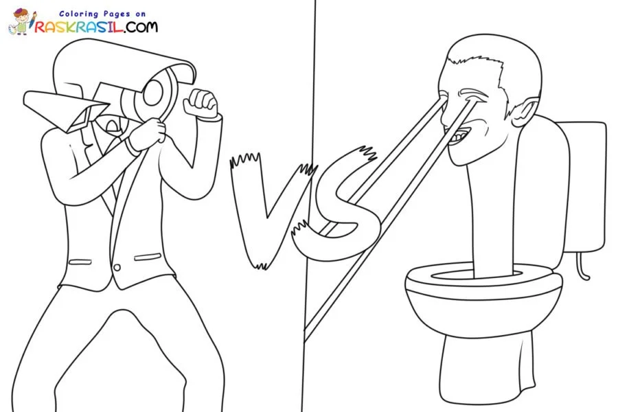 Skibidi Toilet Coloring Pages 11