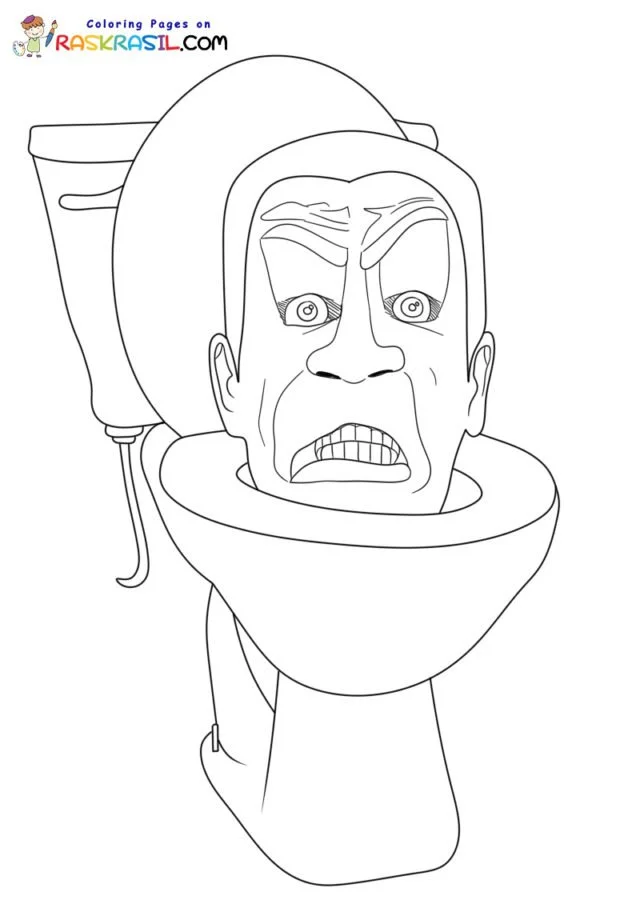 Skibidi Toilet Coloring Pages 15