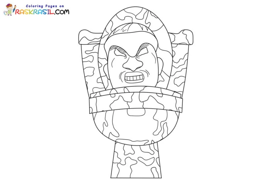 Skibidi Toilet Coloring Pages 16