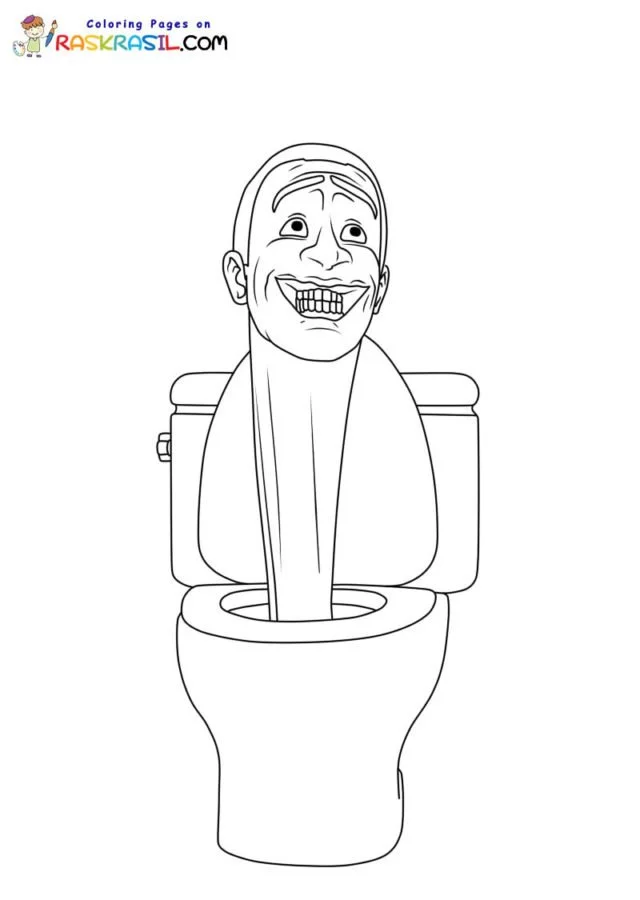 Skibidi Toilet Coloring Pages 4