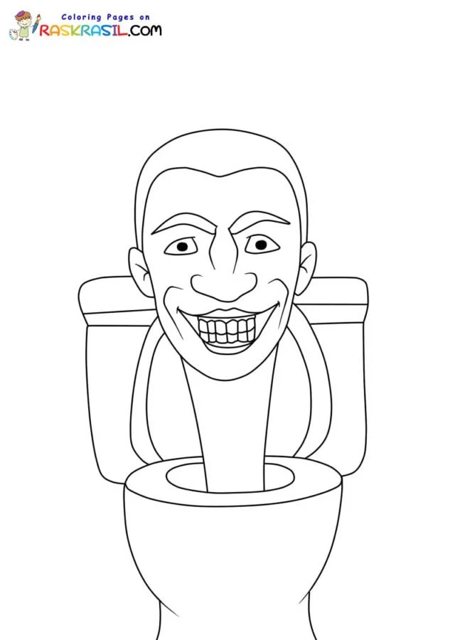 Skibidi Toilet Coloring Pages 6