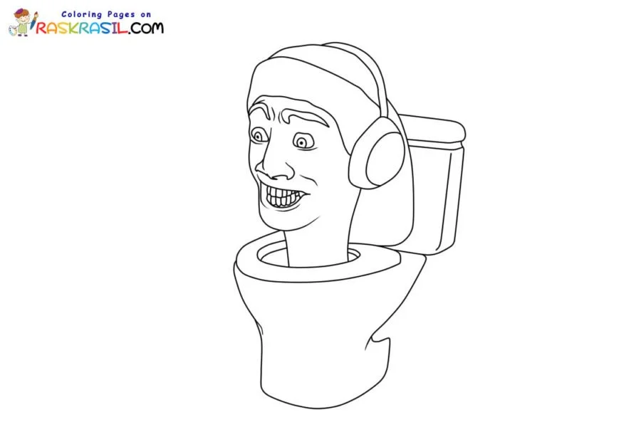 Skibidi Toilet Coloring Pages 8