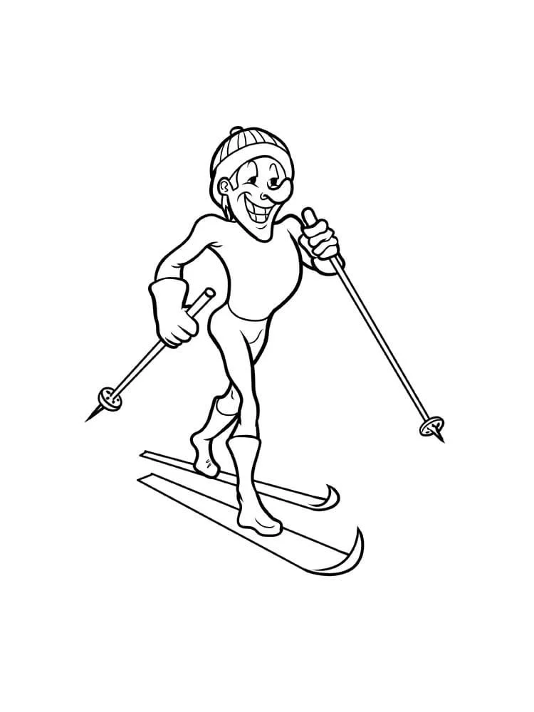 Skiing Coloring Pages 11