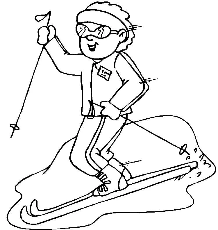 Skiing Coloring Pages 20