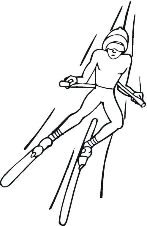 Skiing Coloring Pages 23