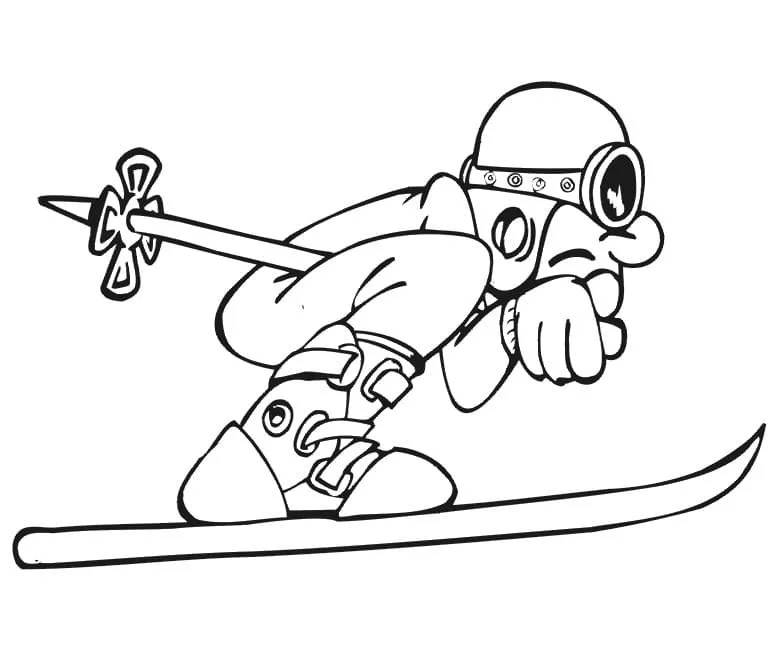 Skiing Coloring Pages 27