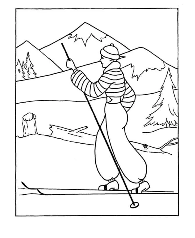 Skiing Coloring Pages 58