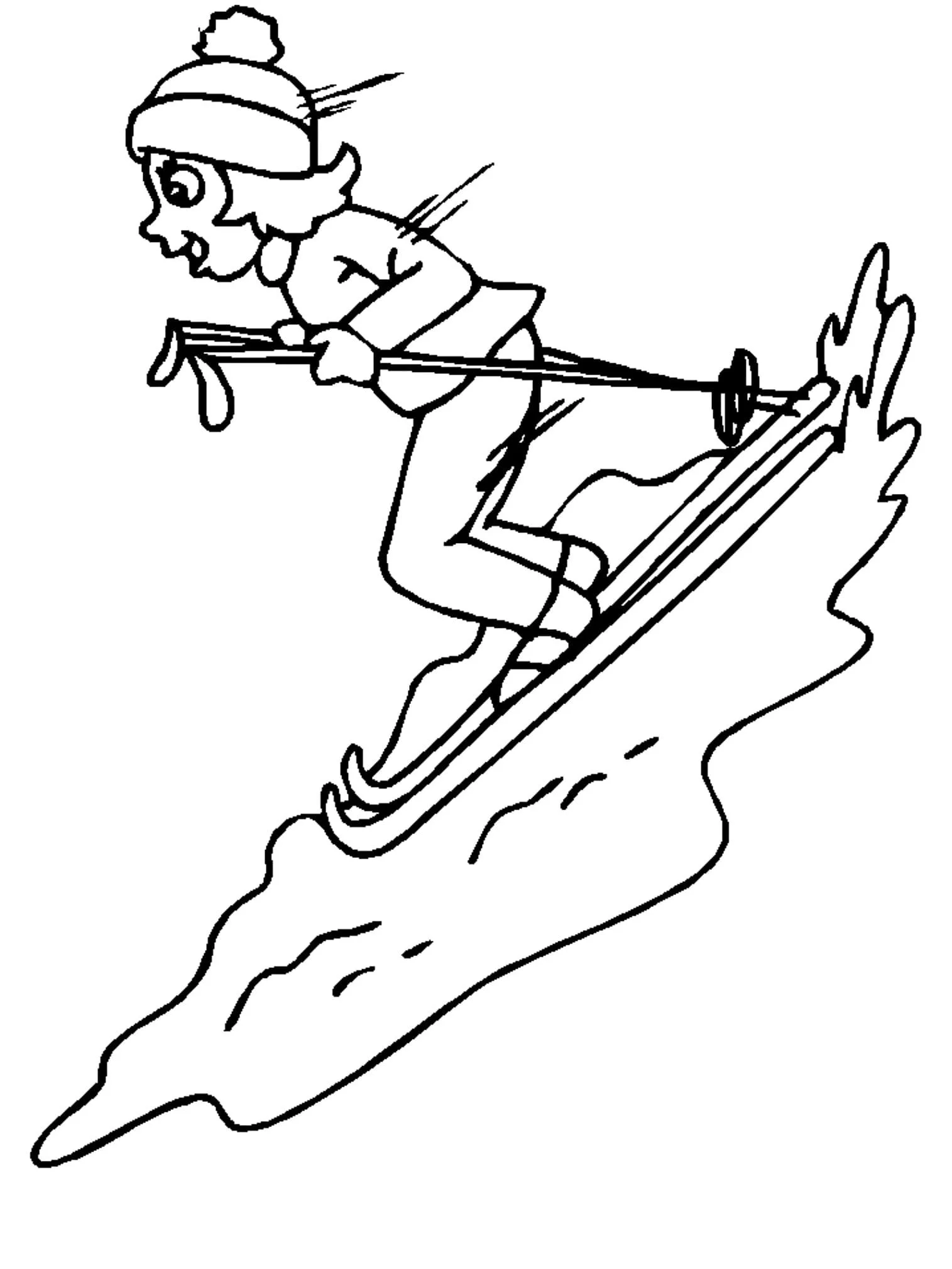 Skiing Coloring Pages 60