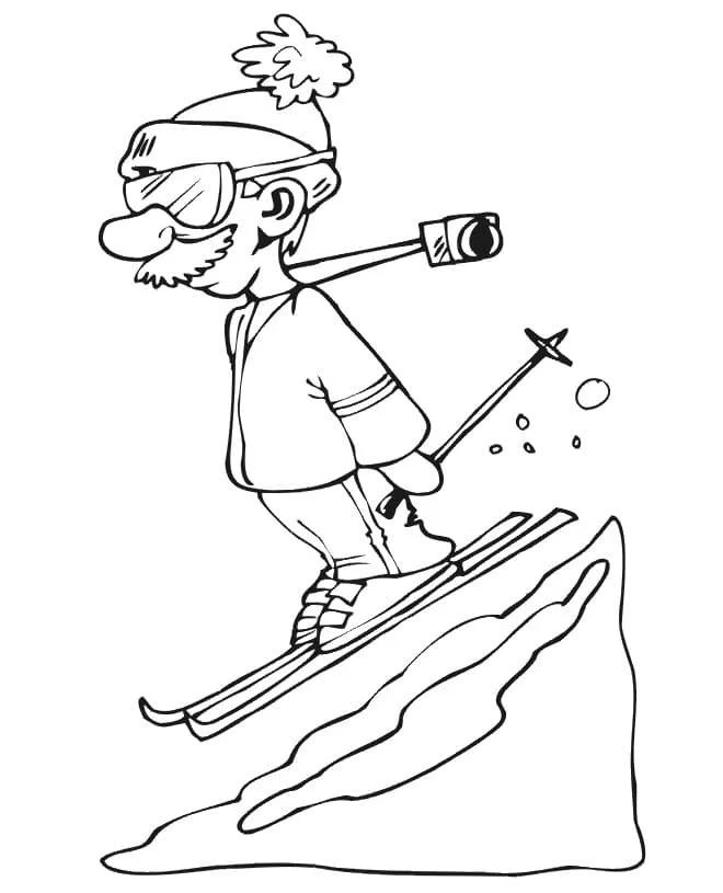 Skiing Coloring Pages 64