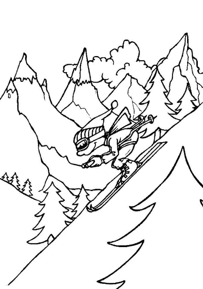 Skiing Coloring Pages 66