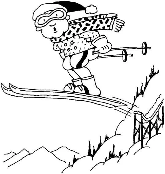 Skiing Coloring Pages 81
