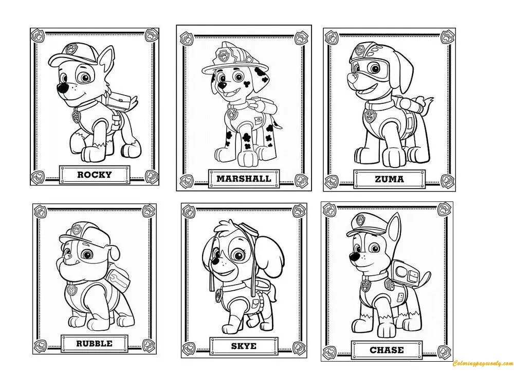 Skye Paw Patrol Coloring Pages 21