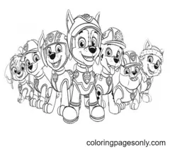 Skye Paw Patrol Coloring Pages 4