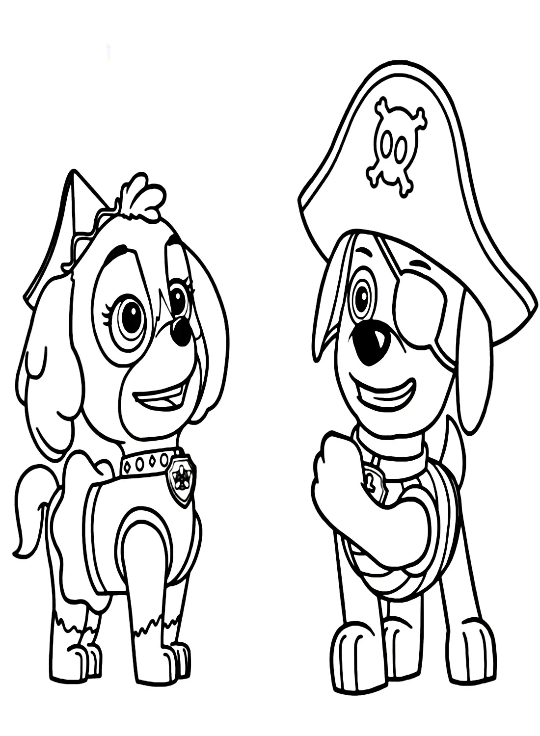 Desenhos de Skye de Patrulha Canina Para Colorir 50