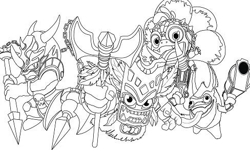 Skylanders Coloring Pages 15