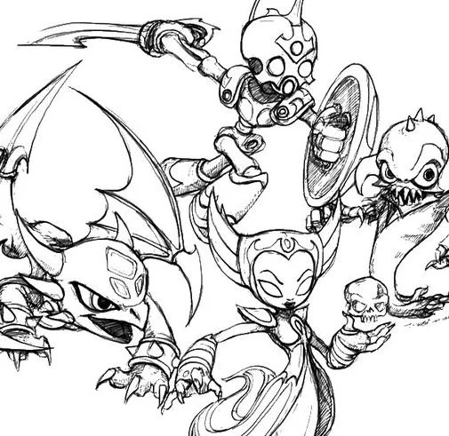 Skylanders Coloring Pages 33