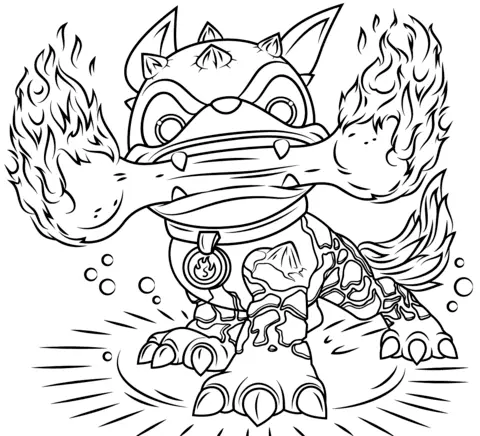 Skylanders Coloring Pages 9