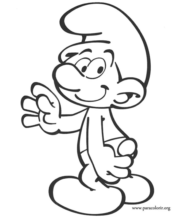 Desenhos de Smurfs Para Colorir 68