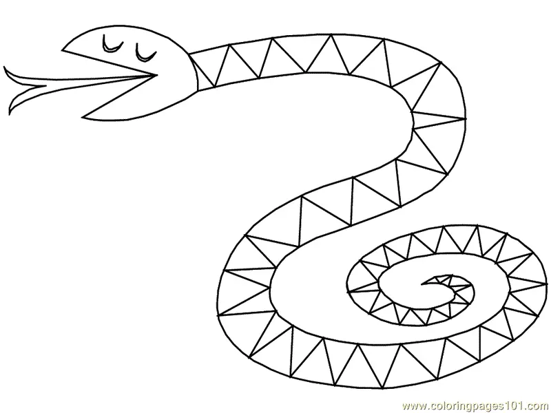 Snake Coloring Pages 105