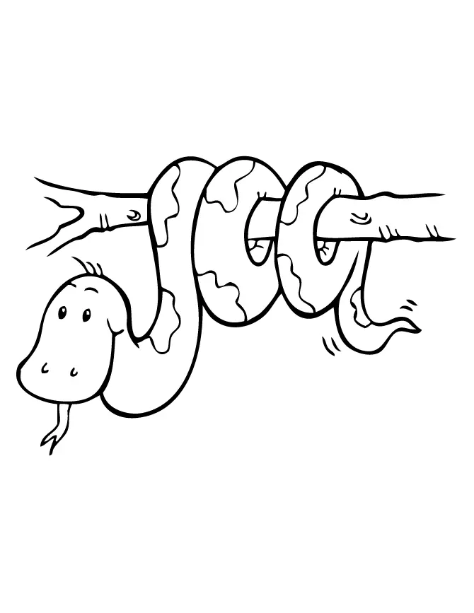 Serpiente Para Colorear 108