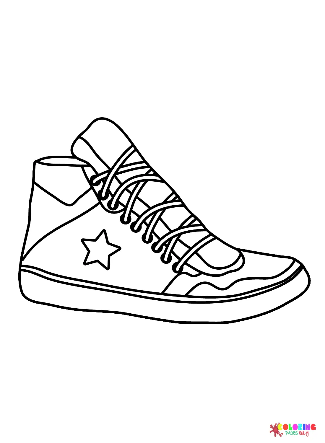 Sneaker Coloring Pages 10