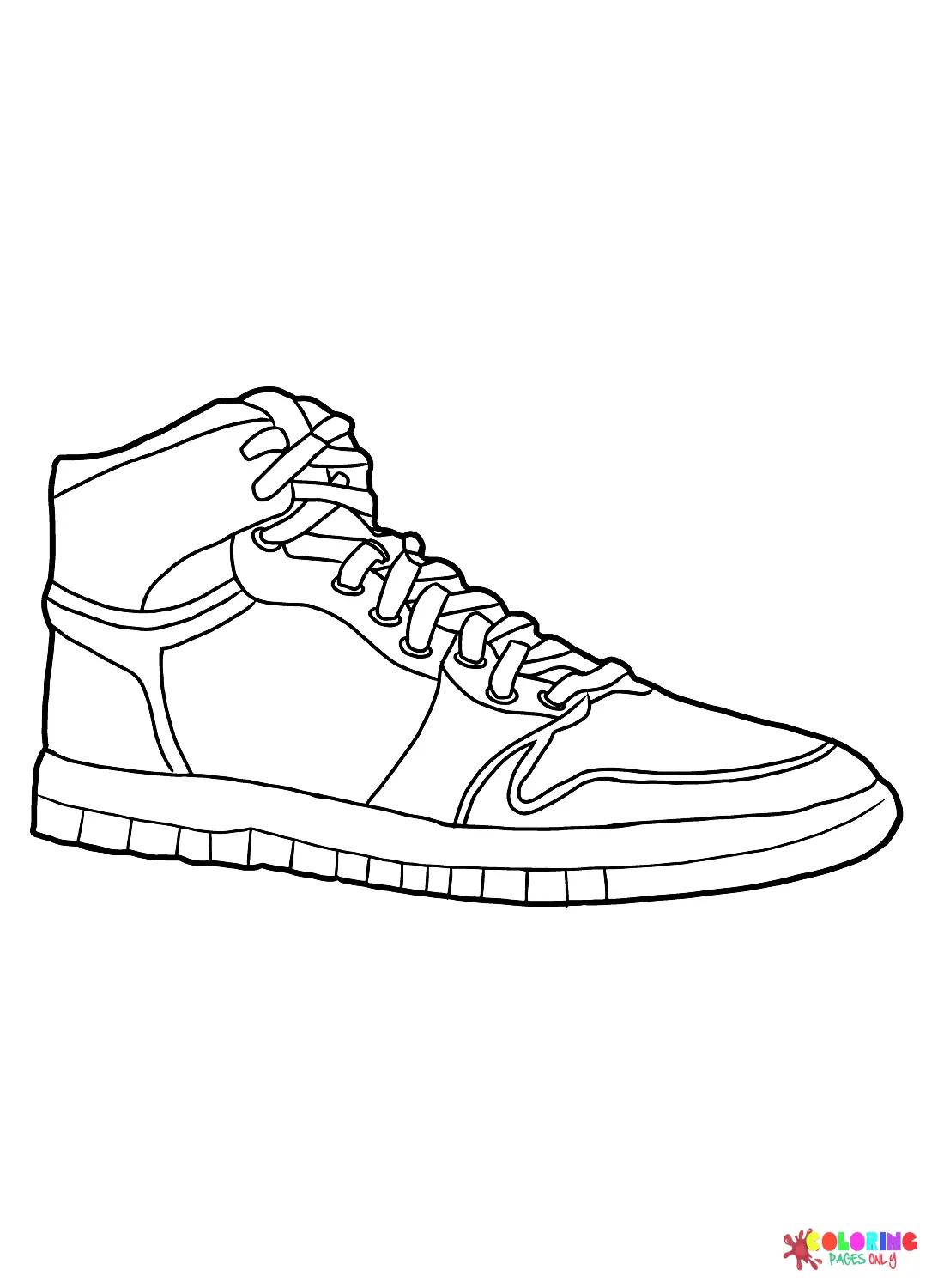 Sneaker Coloring Pages 12