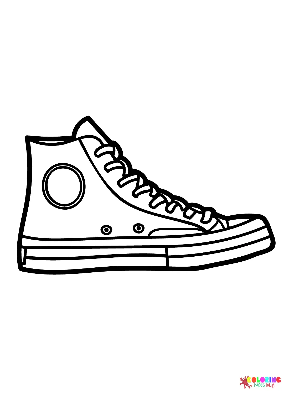 Sneaker Coloring Pages 17