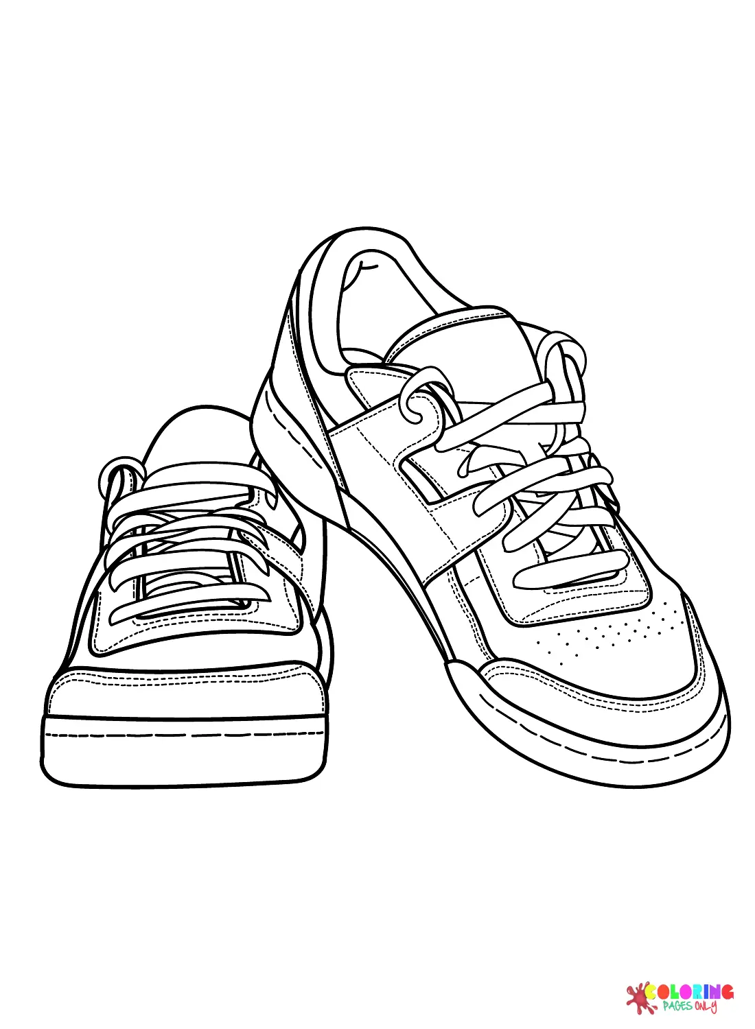 Sneaker Coloring Pages 18