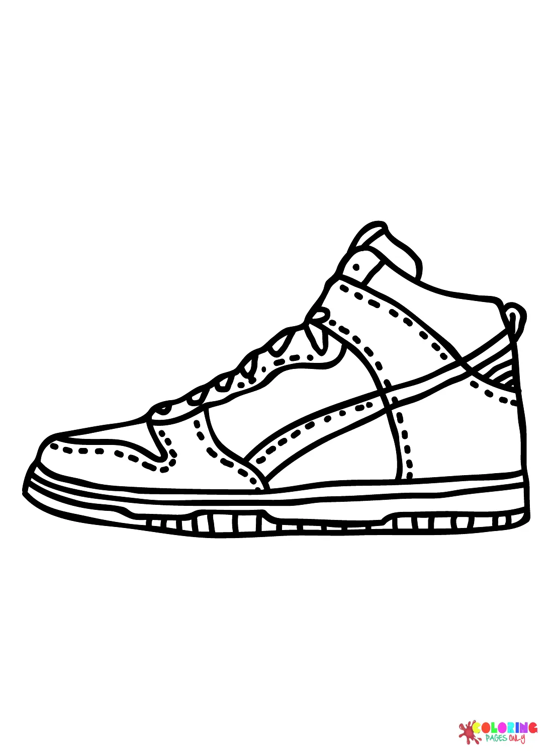 Sneaker Coloring Pages 19