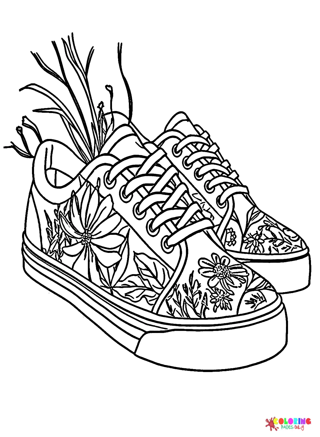 Sneaker Coloring Pages 2