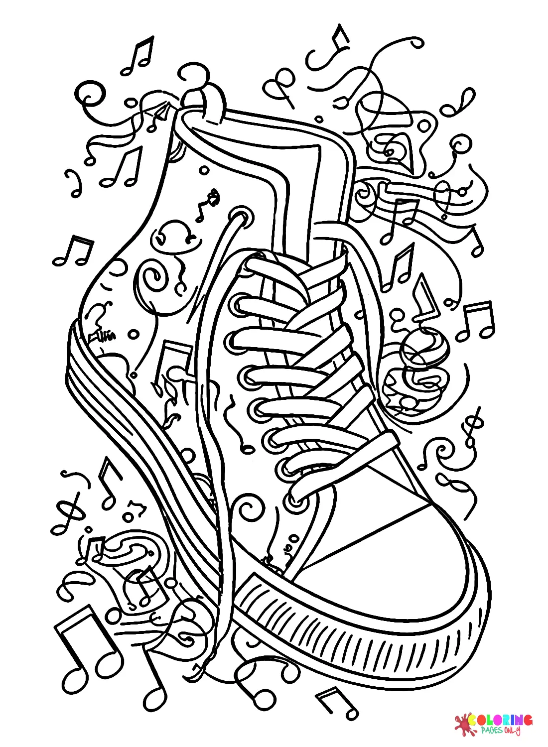 Sneaker Coloring Pages 20