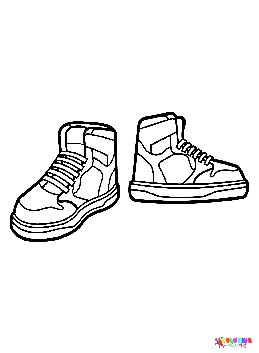 Sneaker Coloring Pages 6