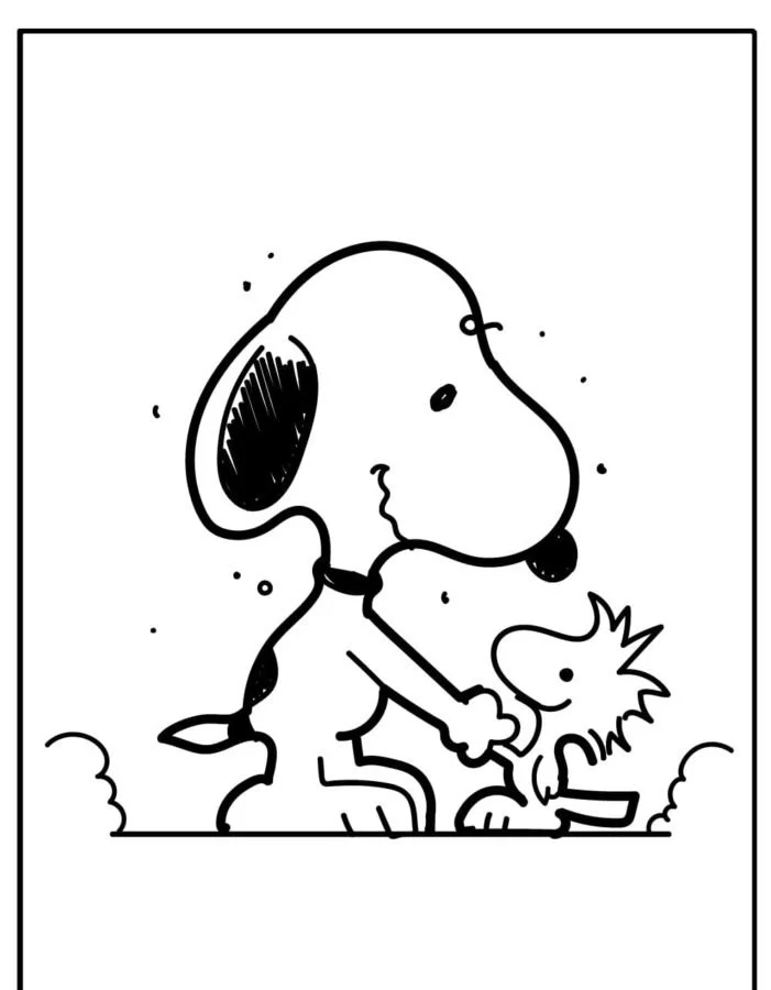 Snoopy Coloring Pages 20