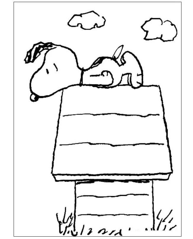 Snoopy Coloring Pages 54