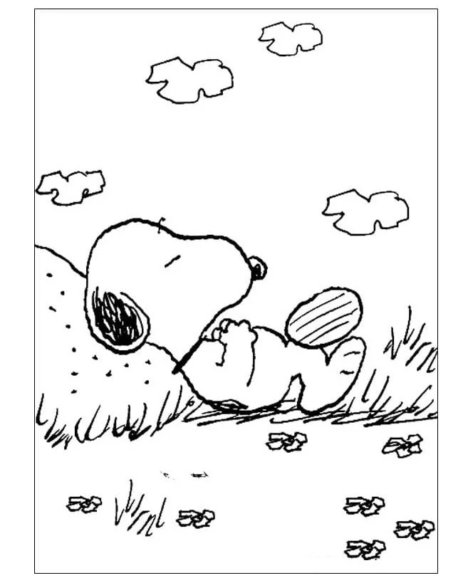 Snoopy Coloring Pages 92