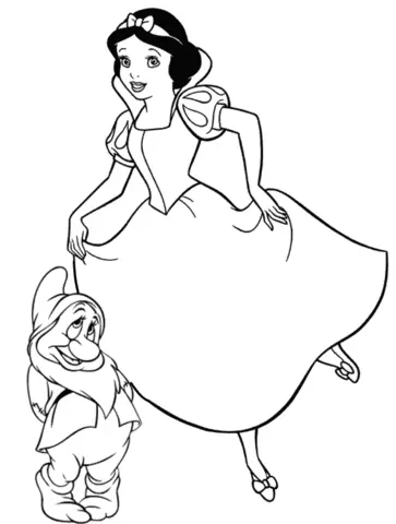 Desenhos de Branca de Neve E Os Sete Anoes Para Colorir 16