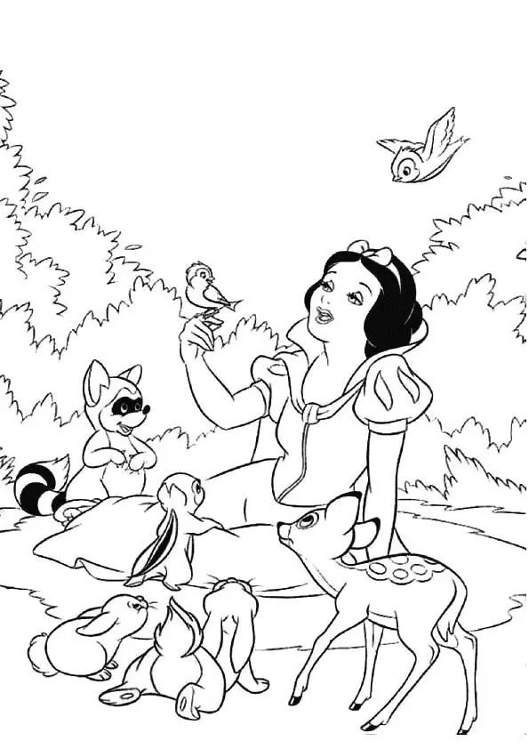 Desenhos de Branca de Neve E Os Sete Anoes Para Colorir 8