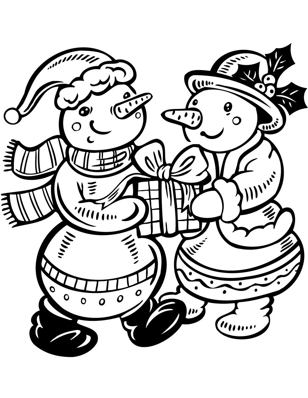 Snowman Coloring Pages 14