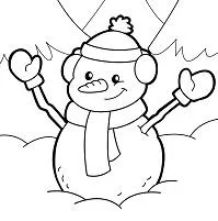 Snowman Coloring Pages 17