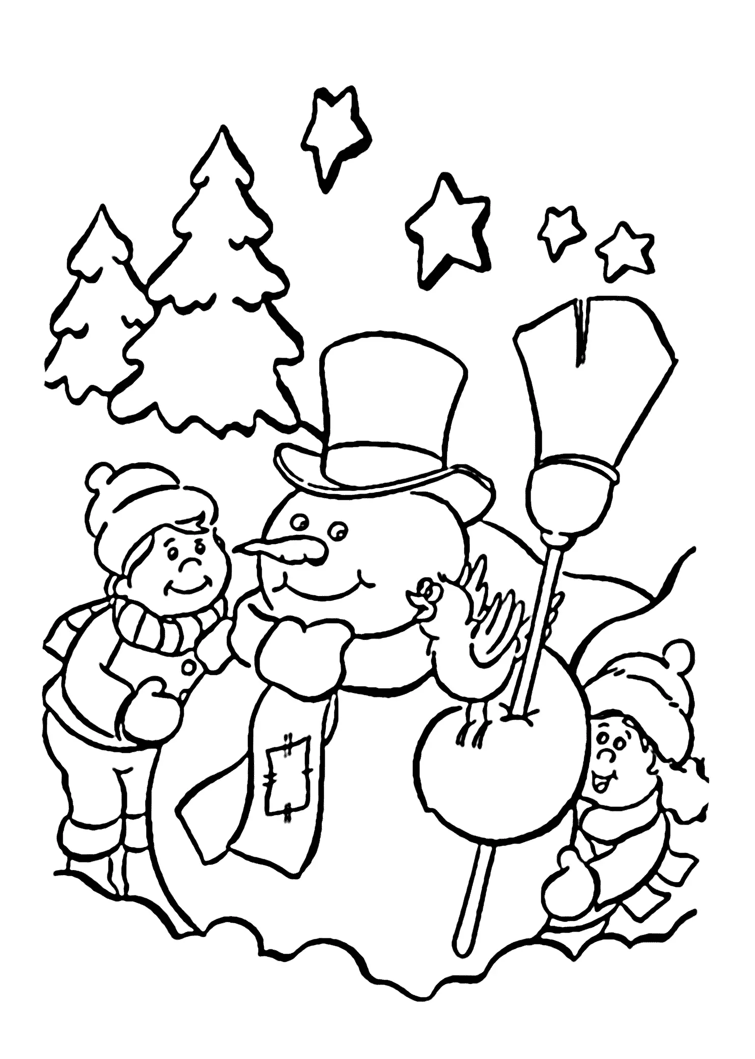 Snowman Coloring Pages 19