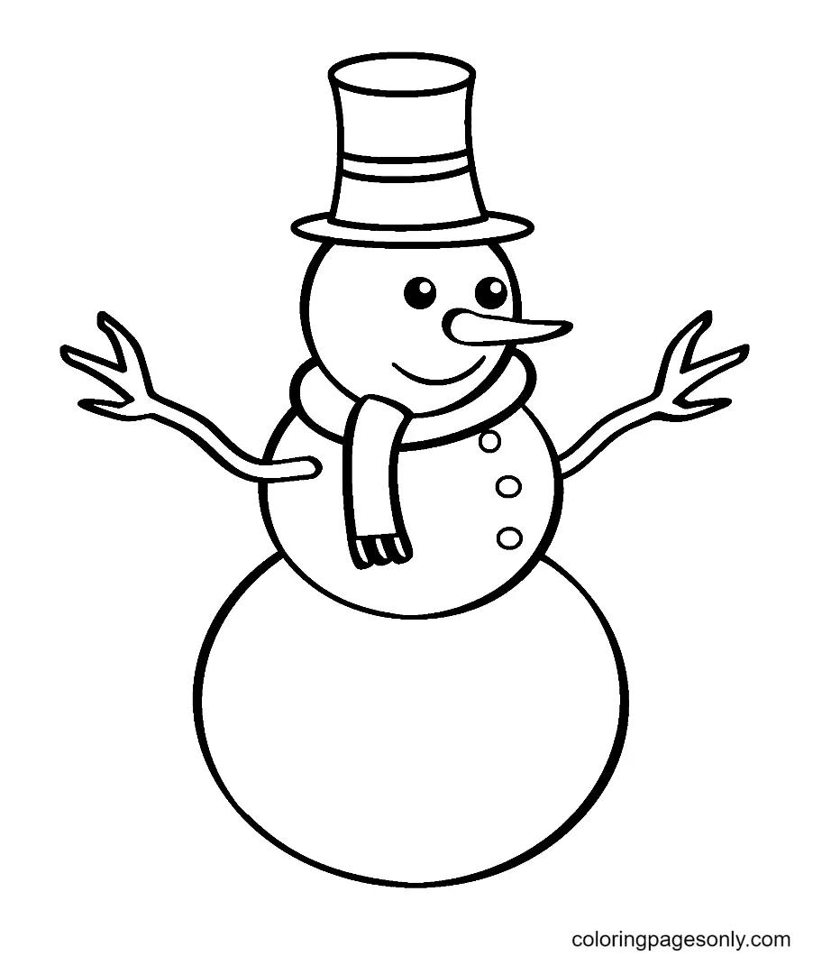 Snowman Coloring Pages 22